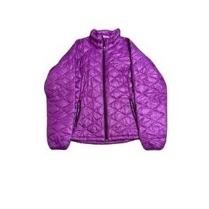 Columbia Womens XL TurboDown 650TD‎ down Jacket Purple Quilted Omni-heat